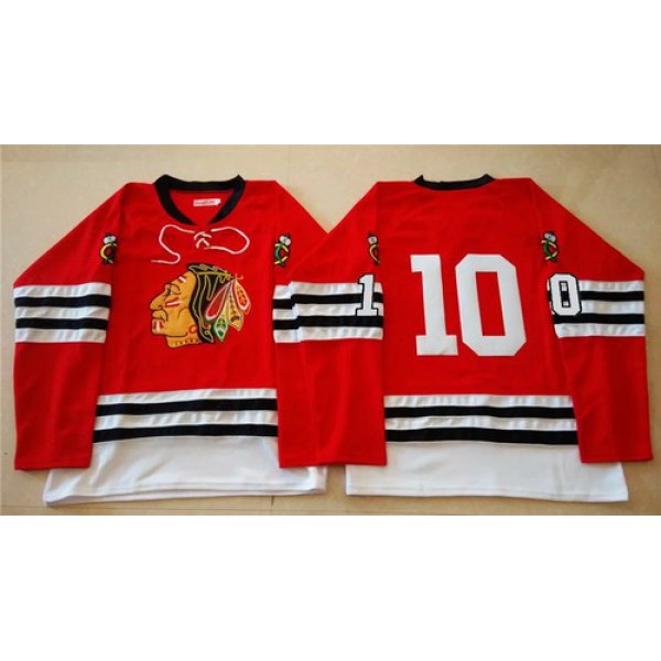 Chicago Blackhawks #10 Patrick Sharp 1960-61 Red Vintage Jersey