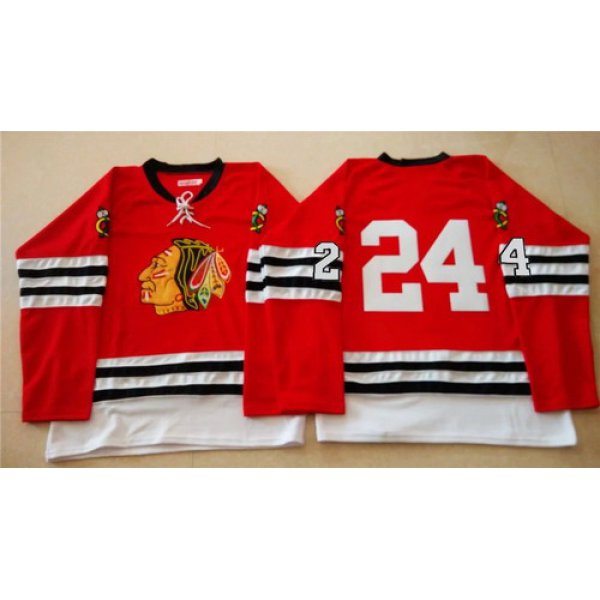 Chicago Blackhawks #24 Martin Havlat 1960-61 Red Vintage Jersey