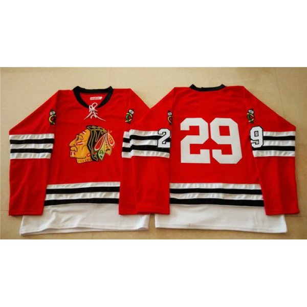 Chicago Blackhawks #29 Bryan Bickell 1960-61 Red Vintage Jersey