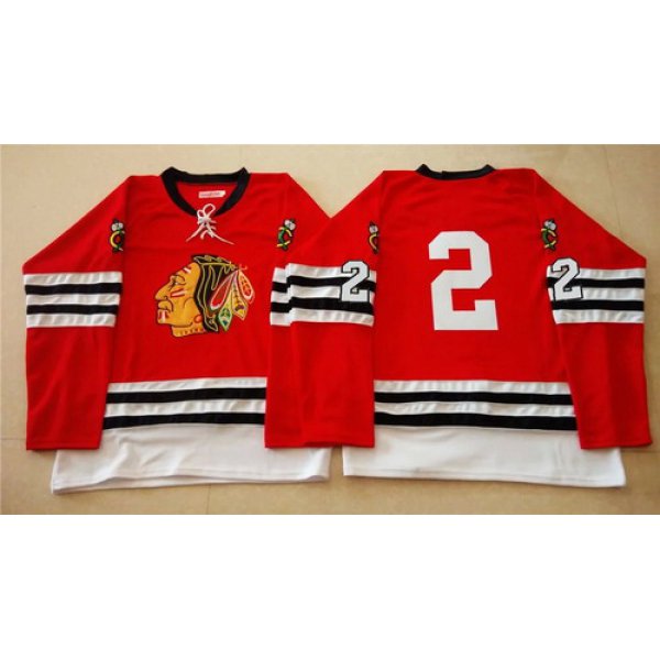 Chicago Blackhawks #2 Duncan Keith 1960-61 Red Vintage Jersey