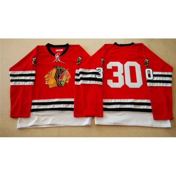 Chicago Blackhawks #30 Ed Belfour 1960-61 Red Vintage Jersey