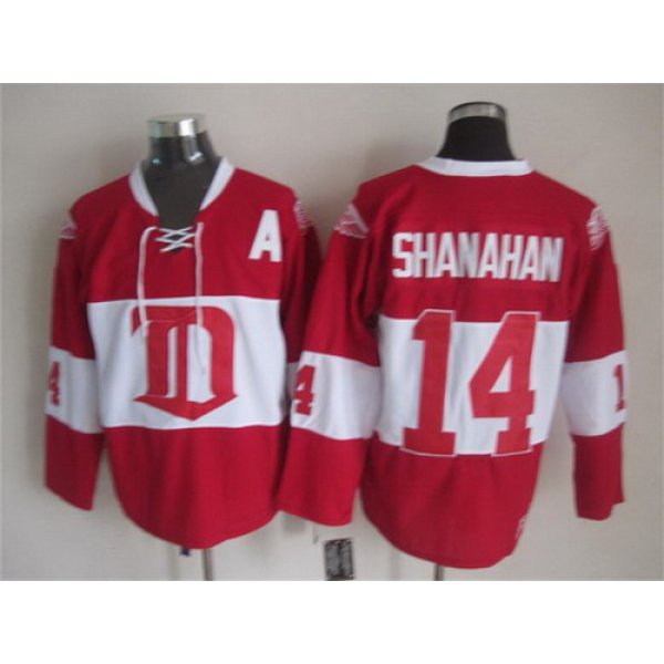 Detroit Red Wings #14 Brendan Shanahan Red Winter Classic Throwback CCM Jersey