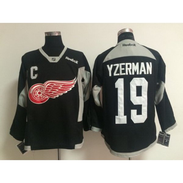 Detroit Red Wings #19 Steve Yzerman 2014 Training Black Jersey