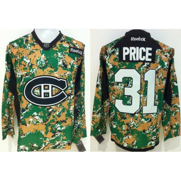 Montreal Canadiens #31 Carey Price 2014 Camo Jersey