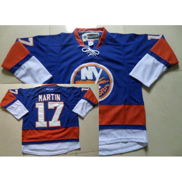 New York Islanders #17 Matt Martin Light Blue Jersey