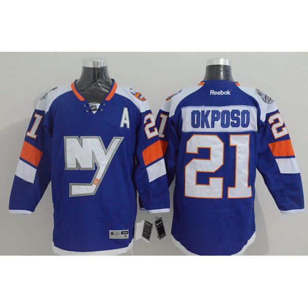 New York Islanders #21 Kyle Okposo 2014 Stadium Series Blue Jersey