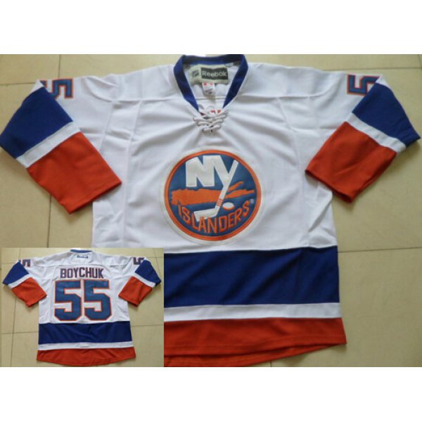 New York Islanders #55 Johnny Boychuk White Jersey