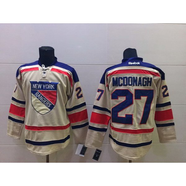 New York Rangers #27 Ryan Mcdonagh 2012 Winter Classic Cream Jersey