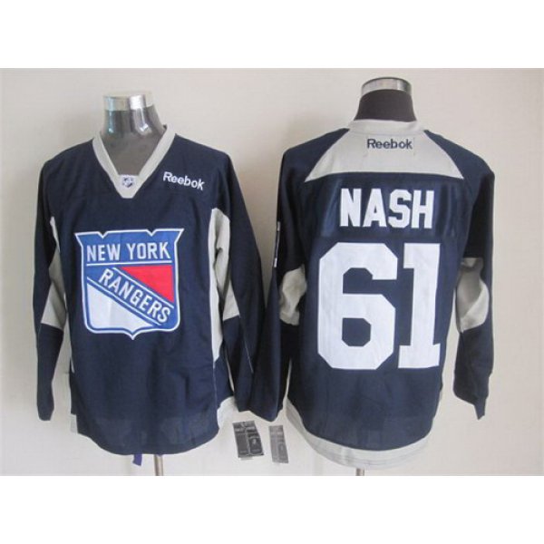 New York Rangers #61 Rick Nash 2014 Training Navy Blue Jersey