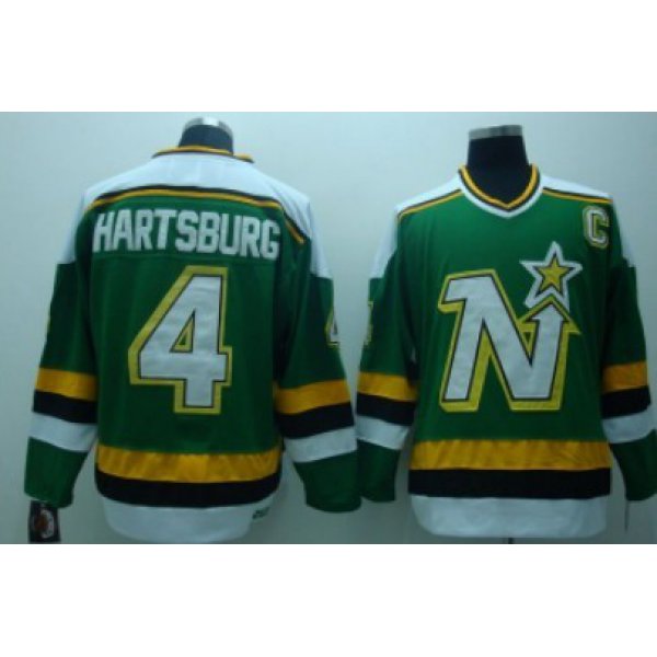 Dallas Stars #4 Craig Hartsburg Green Throwback CCM Jersey