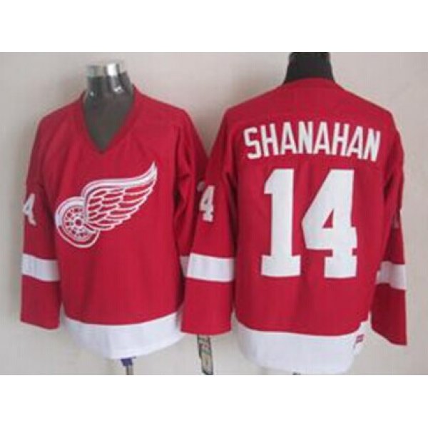Detroit Red Wings #14 Brendan Shanahan Red Throwback CCM Jersey
