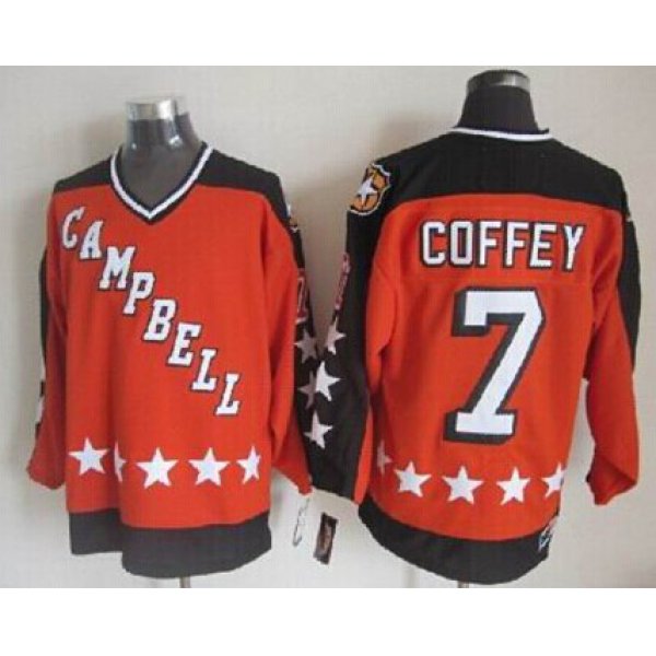 Edmonton Oilers #7 Paul Coffey Orange All-Star Throwback CCM Jersey