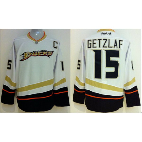 Anaheim Ducks #15 Ryan Getzlaf White Jersey