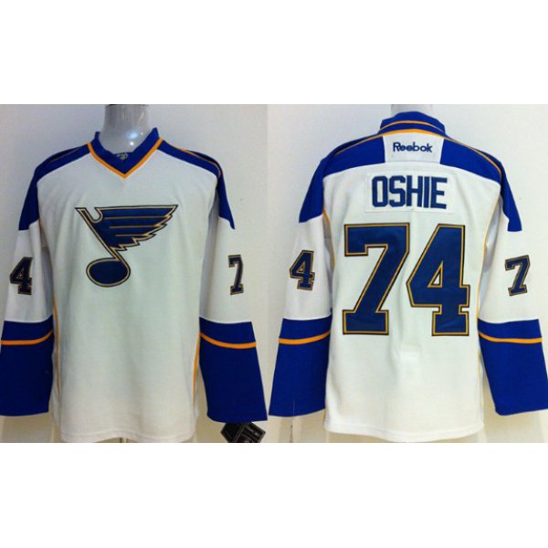 St. Louis Blues #74 T.J. Oshie White Jersey