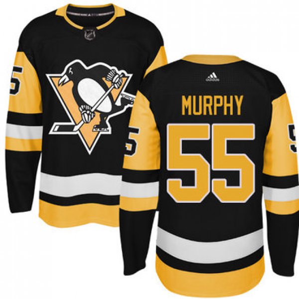 Adidas Pittsburgh Penguins #55 Larry Murphy Black Alternate Authentic Stitched NHL Jersey