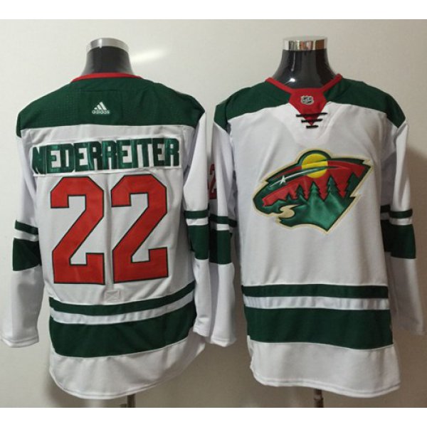 Adidas Wild #22 Nino Niederreiter White Road Authentic Stitched NHL Jersey