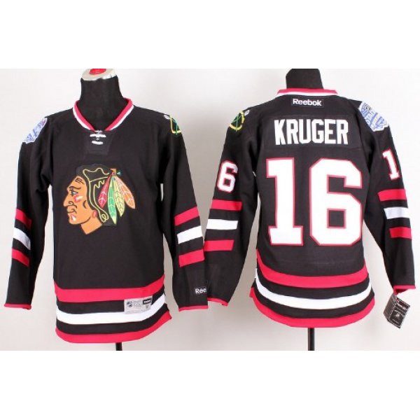 Chicago Blackhawks #16 Marcus Kruger 2014 Stadium Series Black Jersey