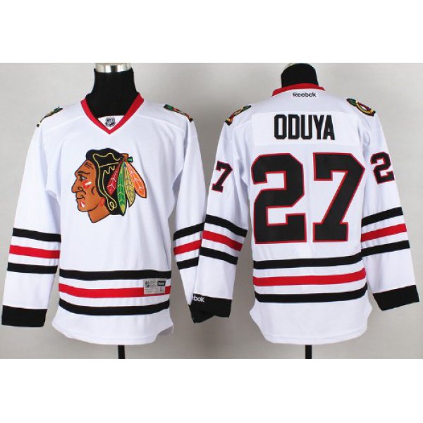 Chicago Blackhawks #27 Johnny Oduya White Jersey