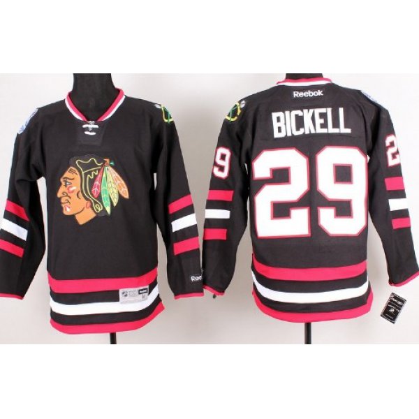 Chicago Blackhawks #29 Bryan Bickell 2014 Stadium Series Black Jersey