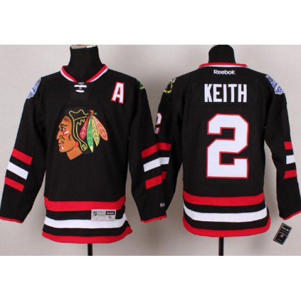 Chicago Blackhawks #2 Duncan Keith 2014 Stadium Series Black Jersey