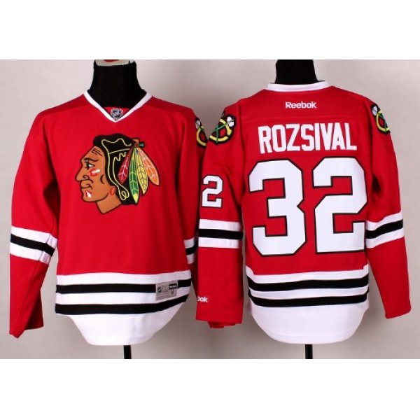 Chicago Blackhawks #32 Michal Rozsival Red Jersey