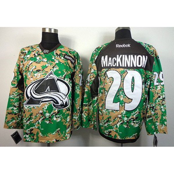 Colorado Avalanche #29 Nathan MacKinnon 2014 Camo Jersey