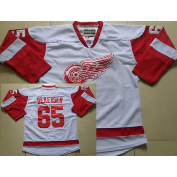 Detroit Red Wings #65 Danny DeKeyser White Jersey