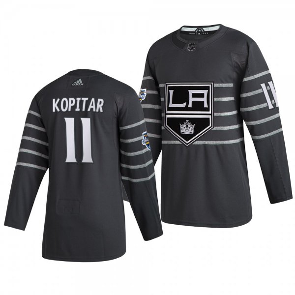 Men's Los Angeles Kings #11 Anze Kopitar Gray 2020 NHL All-Star Game Adidas Jersey