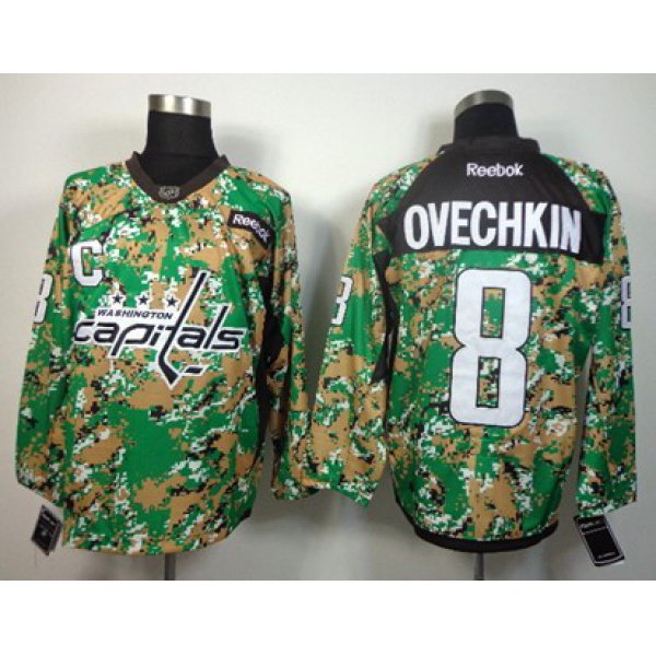 Washington Capitals #8 Alex Ovechkin 2014 Camo Jersey