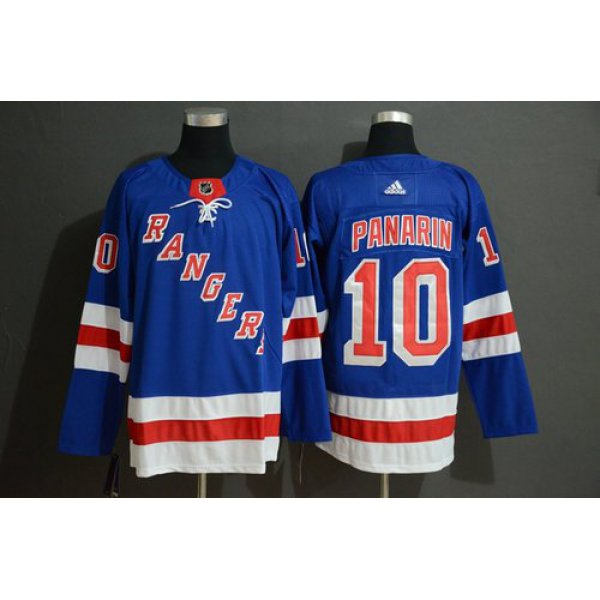 Men's New York Rangers 10 Artemi Panarin Blue Adidas Jersey