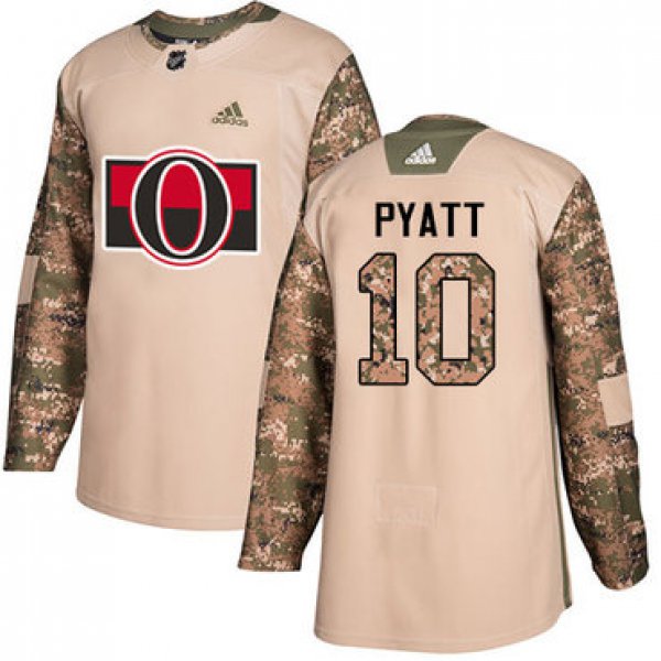Adidas Senators #10 Tom Pyatt Camo Authentic 2017 Veterans Day Stitched NHL Jersey