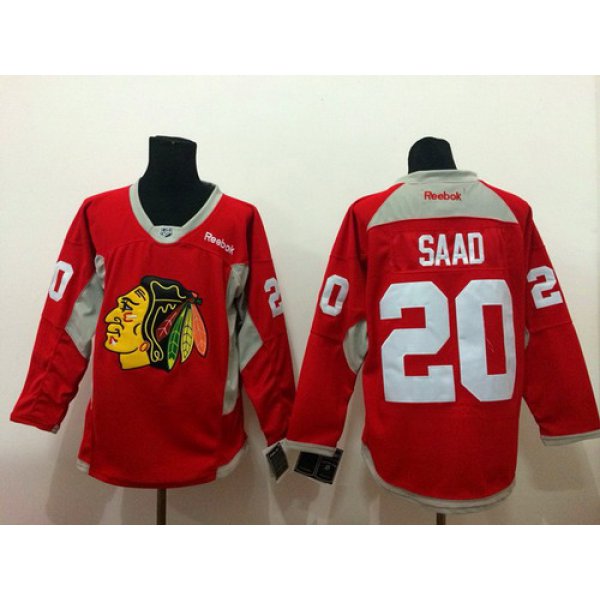 Chicago Blackhawks #20 Brandon Saad 2014 Training Red Jersey