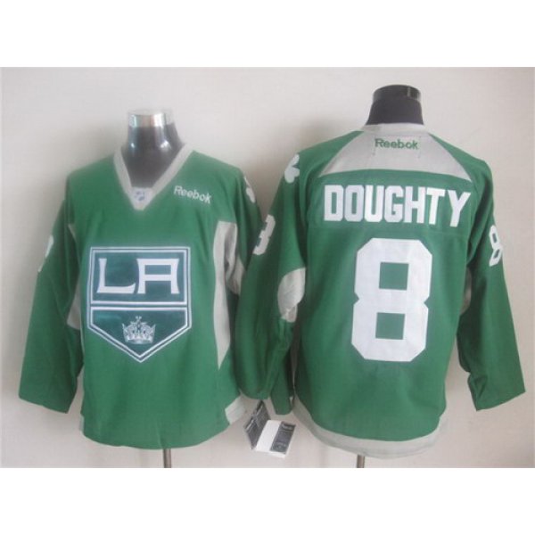 Los Angeles Kings #8 Drew Doughty 2014 Training Green Jersey