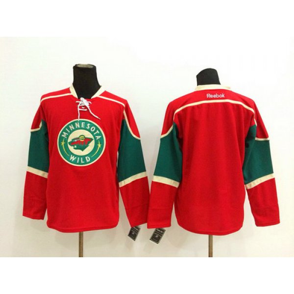 Minnesota Wild Blank Red Jersey