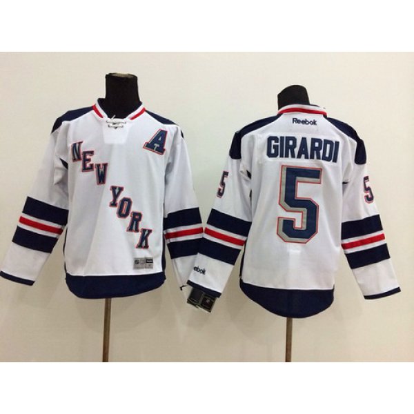 New York Rangers #5 Dan Girardi 2014 Stadium Series White Jersey