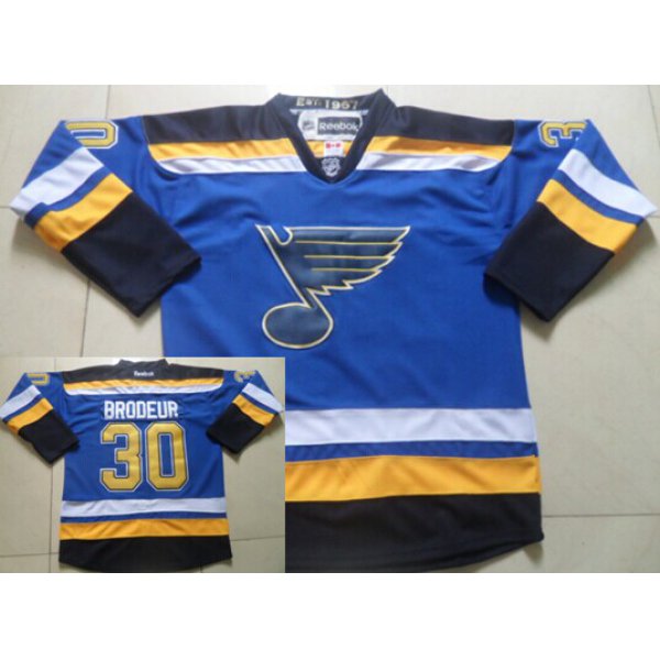 St. Louis Blues #30 Martin Brodeur 2014 Blue Jersey