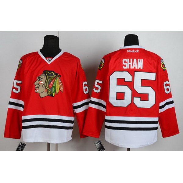 Chicago Blackhawks #65 Andrew Shaw Red Jersey