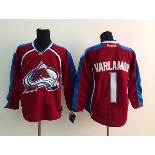 Colorado Avalanche #1 Semyon Varlamov Red Jersey