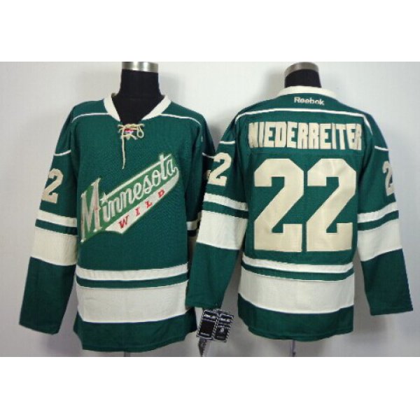 Minnesota Wild #22 Nino Niederreiter Green Third Jersey