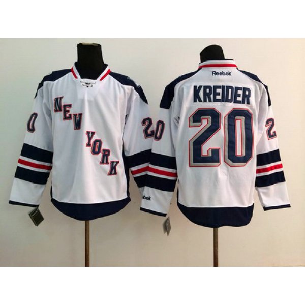 New York Rangers #20 Chris Kreider 2014 Stadium Series White Jersey
