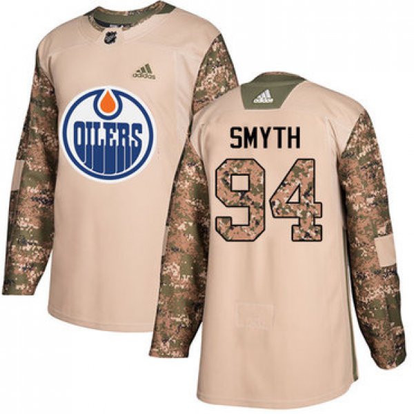 Adidas Edmonton Oilers #94 Ryan Smyth Camo Authentic 2017 Veterans Day Stitched NHL Jersey