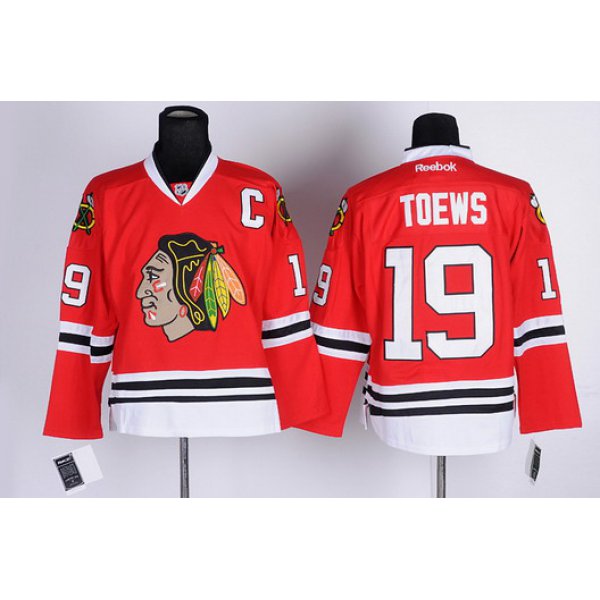 Chicago Blackhawks #19 Jonathan Toews Red Jersey