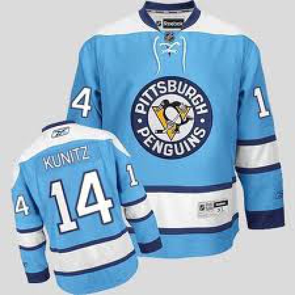 Pittsburgh Penguins #14 Chris Kunitz Light Blue Jersey