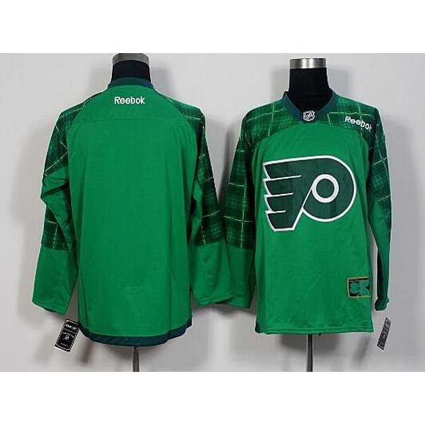 Men's Philadelphia Flyers Blank Green 2016 St. Patrick's Day Hockey Jersey
