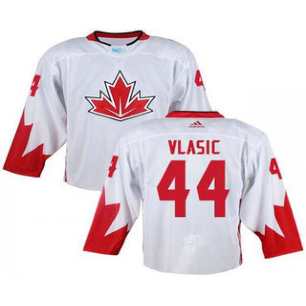 Team Canada Men's #44 Marc-Edouard Vlasic White 2016 World Cup Stitched NHL Jersey