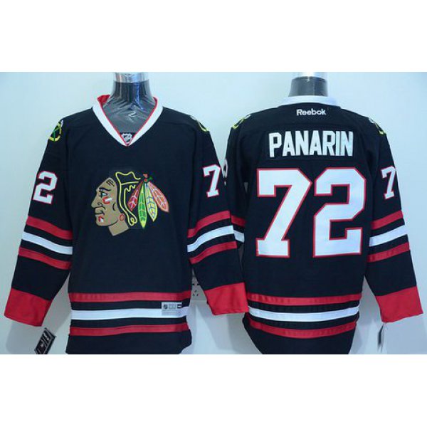 Men's Chicago Blackhawks #72 Artemi Panarin Reebok Black Hockey Jersey