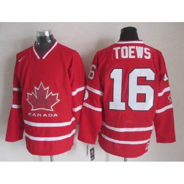 2010 Olympics Canada #16 Jonathan Toews Red Jersey