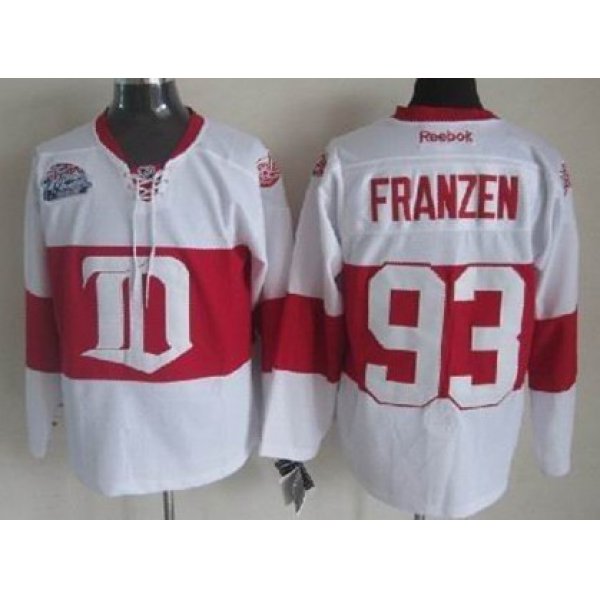 Detroit Red Wings #93 Johan Franzen White Winter Classic Jersey