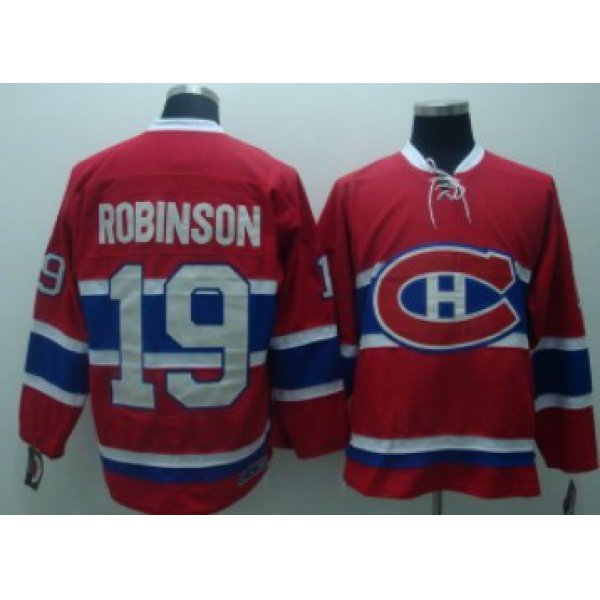 Montreal Canadiens #19 Larry Robinson Red Throwback CCM Jersey