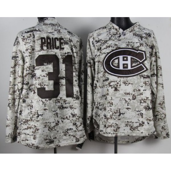 Montreal Canadiens #31 Carey Price White Camo Jersey